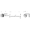 M12B Fem Droit 5p; PUR Blindé 2x0.34 Violet Cpc 5m Profibus (60V)