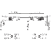 M08A Fem Droit 4p/M08A Mâle Droit 4p; PVC 4x0,25 Gris 0.6m