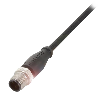 M12A Mâle Droit 3p; Câble PUR 3x0.34 Noir Cpc 10m (250V)