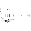 M12 Fem droit 4p Inox V4A; Câble PUR 4x0.75 Noir 5m Blindé