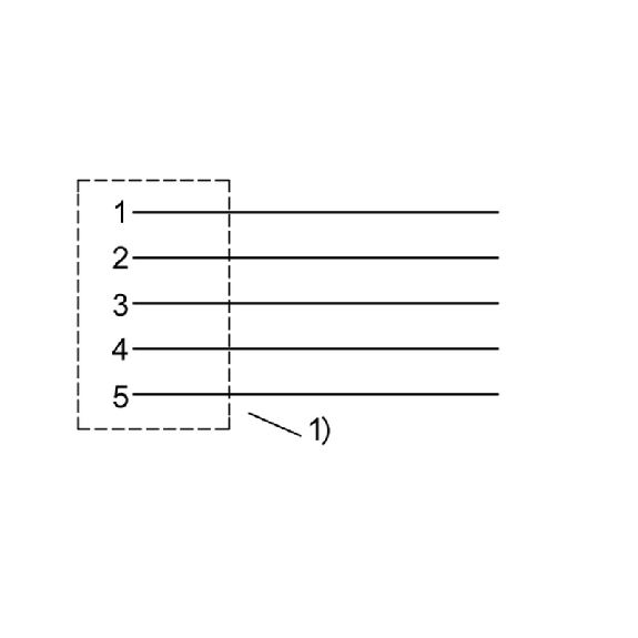 M12A Fem Droit 5p; Câble PVC Blindé 5x0.34 Noir 10m (60V)-Lire la description