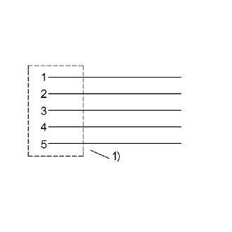 M12A Fem Droit 5p; Câble PVC Blindé 5x0.34 Noir 10m (60V)-Lire la description