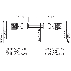 M12A Fem Droit 4p/M12A Mâle Droit 4p; Câble PUR 4x0.34 Noir Cpc 10m