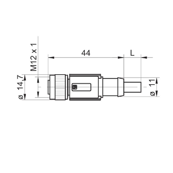M12A Fem Droit 8p; Câble PUR Blindé 8x0.25 Noir Cpc 2m M12A Fem Droit 8p; Câble PUR Blindé 8x0.25 Noir Cpc 2m-Lire la description