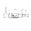 M12A Fem Droit 8p; Câble PUR Blindé 8x0.25 Noir Cpc 2m