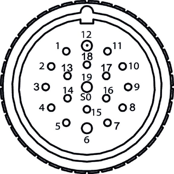 M23 Fem Droit 19p; Câble PUR 16x0,5+3x1 Noir 15m M23 Fem Droit 19p; Câble PUR 16x0,5+3x1 Noir 15m-Lire la description