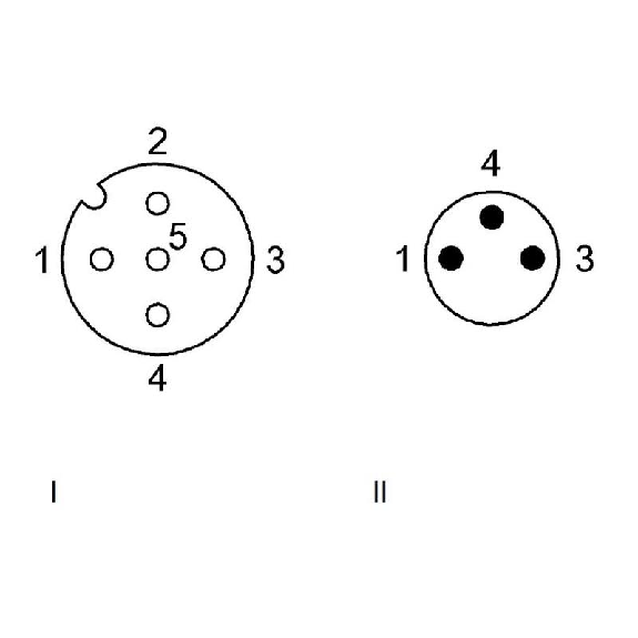 M12A Fem Droit 5p/M08A Mâle Droit 3p; Câble PUR 3x0.34 Noir Cpc 5m-Lire la description