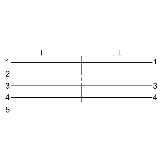 M12A Fem Droit 5p/M08A Mâle Droit 3p; Câble PUR 3x0.34 Noir Cpc 5m-Lire la description