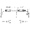 M08A Fem Droit 3p/M08A Mâle Droit 3p; PUR 3x0,25 Noir Cpc 0.3m