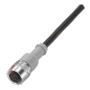 M12A Fem Droit 8p; Câble PUR Blindé 8x0.25 Noir Cpc 50m (36Vdc/30Vac)