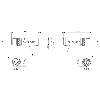 M12D Mâle Droit 4p/M12D Mâle Droit 4p; TPE Blindé AWG24 Bleu Cpc 5m