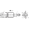 M12 Mâle Droit 8p; Câble PUR 8x0.25 Noir Cpc 5m