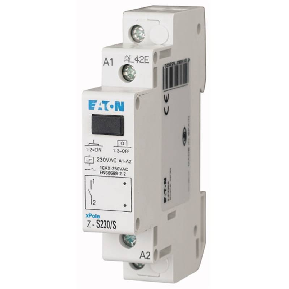 Télérupteur, 230AC, 1 F, 16A, 50Hz, 1PE-Lire la description