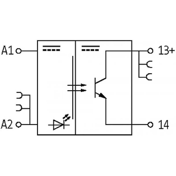 Module-optocoupleur, 5VDC, transistor 2A, Vis, 4-5,5VDC, 0-2VDC-Lire la description