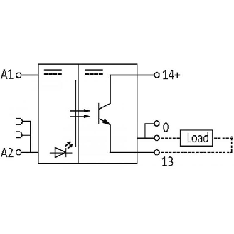 Module-optocoupleur, 24VDC, transistor 0,2A, 15-35VDC, 0-5VDC-Lire la description