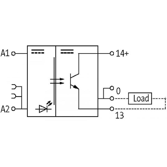 Module-optocoupleur, 24VDC, transistor 0,2A, 15-35VDC, 0-5VDC-Lire la description
