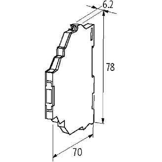 Module-optocoupleur, 24VDC, transistor 6A, 10-53VDC, 0-5VDC-Lire la description