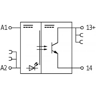 Module-optocoupleur, 24VDC, transistor 0,5A, 10-53VDC, 0-5VDC-Lire la description