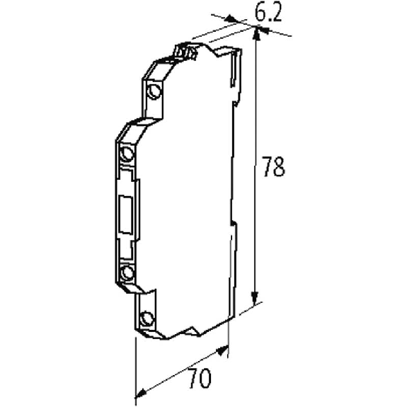 Module-optocoupleur, 24VDC, transistor 6A, 10-53VDC, 0-5VDC-Lire la description