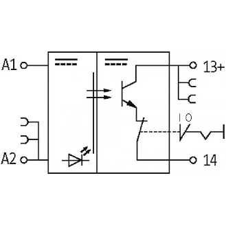 Module-optocoupleur, 24VAC/DC, transistor 2A, 10-48VDC, 0-5VDC-Lire la description