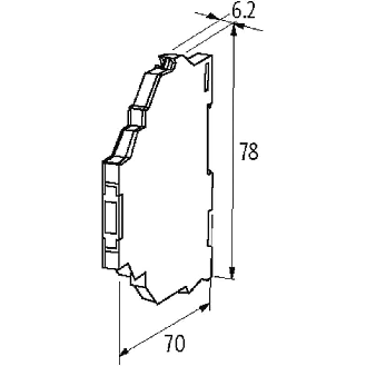 Module-optocoupleur, 24VAC/DC, transistor 10A, 10-53VDC, 0-5VDC-Lire la description