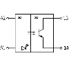 Module-optocoupleur, 24VDC, transil 68V, 0-200VDC - 12-230VAC, 0,5A