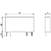 Optocoupleur 1 contact NO, E : 24 V DC, S : 3 ... 33 V DC/3 A