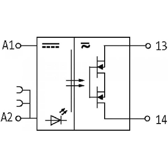 Module-optocoupleur, 24VDC, transistors MOSSFET 1A, 10-53VDC, 0-5A-Lire la description