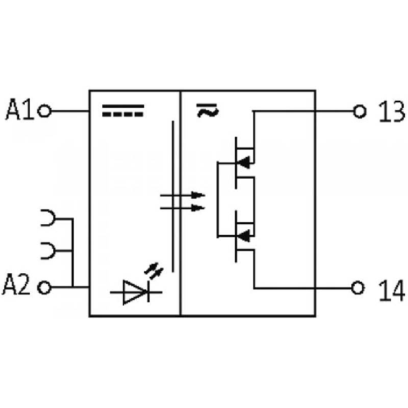 Module-optocoupleur, 24VDC, transistors MOSSFET 1A, 10-53VDC, 0-5A-Lire la description