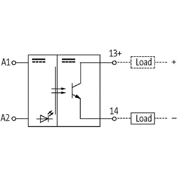 Module-optocoupleur, Vis, 6-30VDC, transistor 1,2A 6-30VDC-Lire la description