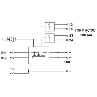 Module redondance Entrée 24VDC / Sortie 2x40A - 1x80A-Lire la description