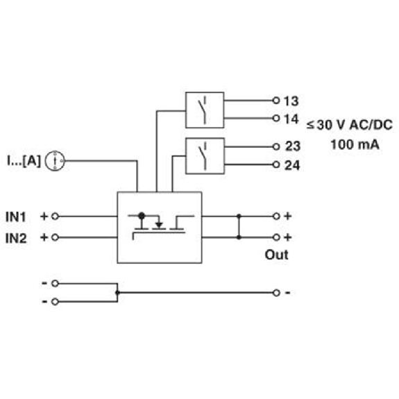 Module redondance Entrée 24VDC / Sortie 2x40A - 1x80A-Lire la description