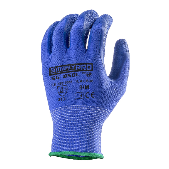 Coverguard - Gant de protection manutention bleu EUROLITE SG850L (Pack de 10) Coverguard - Gant de protection manutention bleu EUROLITE SG850L (Pack de 10)-Lire la description