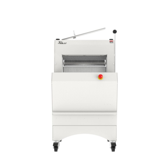 Automatische Brotschneidemaschine auf Füßen-Beschreibung lesen