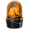 Gyrophare LED 115-230VAC ORANGE IP65 Ø98mm NOIR