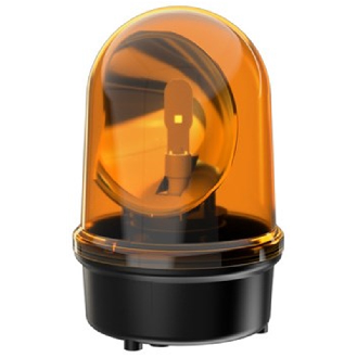 Gyrophare BM 24VAC/DC ORANGE IP65 Ø142mm NOIR-Lire la description