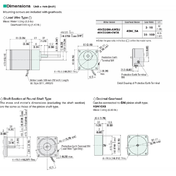Moteur assynchrone réversible 25 W, 1ph 220/230VAC, bride 80 mm Moteur assynchrone réversible 25 W, 1ph 220/230VAC, bride 80 mm-Lire la description