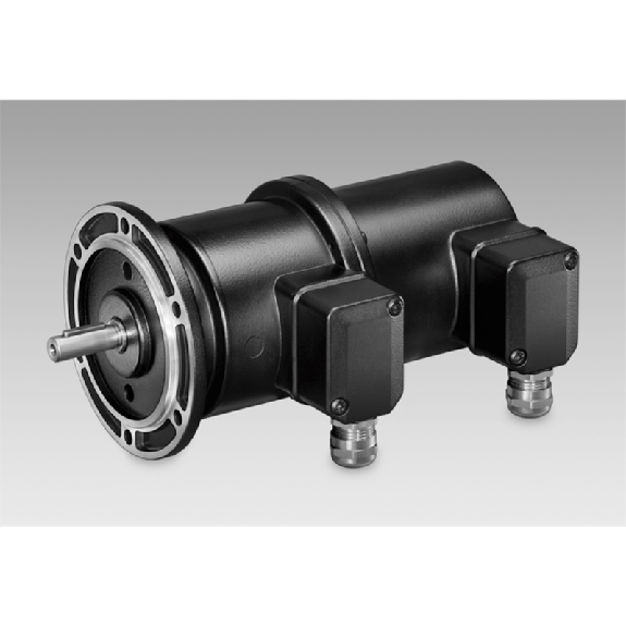 Double dynamo tachymétrique avec codeur Axe plein 11mm Euro B10, TTL Double dynamo tachymétrique avec codeur Axe plein 11mm Euro B10, TTL-Lire la description