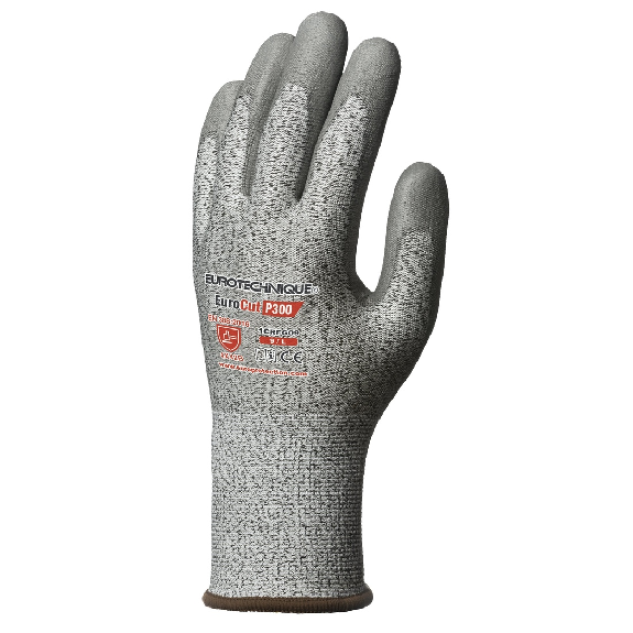 Coverguard - Gant anti-coupure gris enduit PU EUROCUT P300 (Pack de 5) Coverguard - Gant anti-coupure gris enduit PU EUROCUT P300 (Pack de 5)-Lire la description