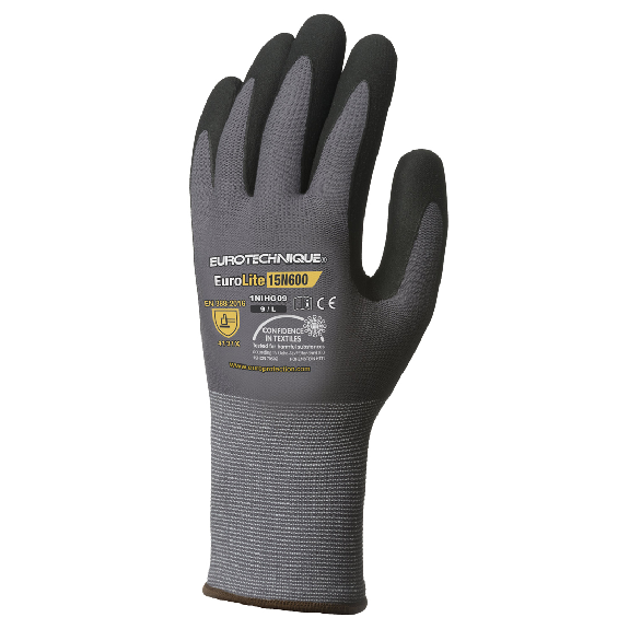 Gant tricoté EUROLITE 15N600 enduit nitrile gris/noir T8 - COVERGUARD - 1NIHG08 Gant tricoté EUROLITE 15N600 enduit nitrile gris/noir T8 - COVERGUARD - 1NIHG08-Lire la description