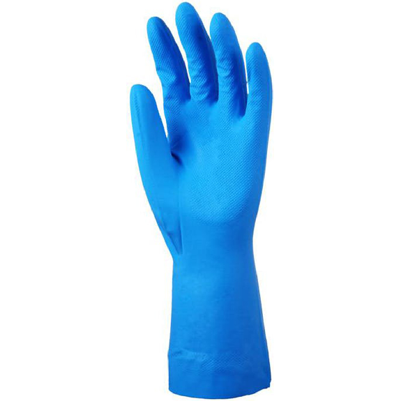 Coverguard - Gant de protection chimique bleu en acrylonitrile EUROCHEM N5560 (Pack de 10)-Lire la description