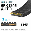 Courroie Poly-V striée automobile 6PK1345