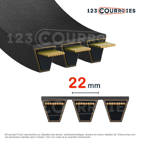 Courroie KB Kraftband 5-SPC9000-Leggi tutto