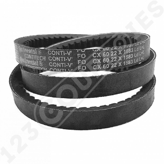 Courroie trapézoidale crantée Conti V FO CX60 22 x 1525 Li / 1583 Ld-Lire la description