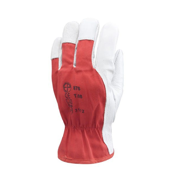 Coverguard - Gant de maitrise rouge et blanc en fleur de vachette EUROSTRONG 880 (Pack de 12) Coverguard - Gant de maitrise rouge et blanc en fleur de vachette EUROSTRONG 880 (Pack de 12)-Lire la description