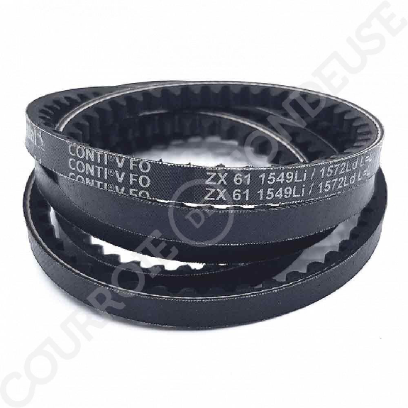 Courroie trapézoidale crantée Conti V FO ZX61 10 x 1550 Li / 1572 Ld-Lire la description
