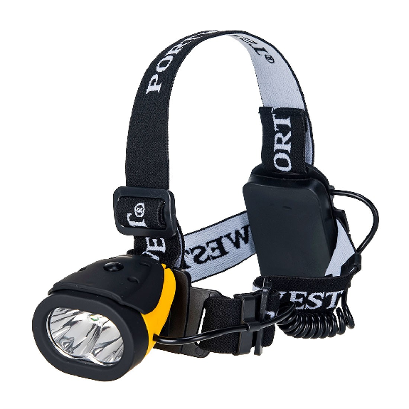 Portwest - Lampe frontale Dual Power - PA63-Lire la description