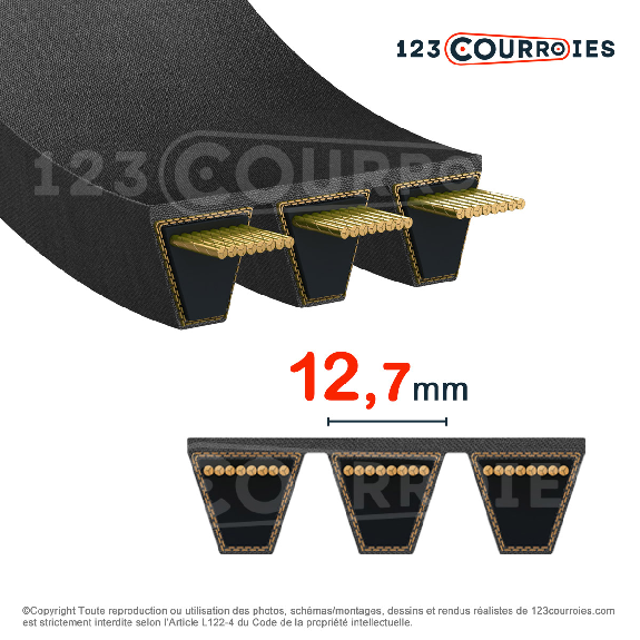 Courroie KB Kraftband 5-SPA4250-Leggi tutto