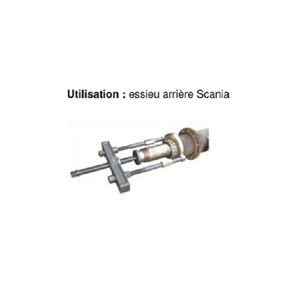 Jeu d'extracteur de roulement de roue pour Scania 14 pcs-Lire la description