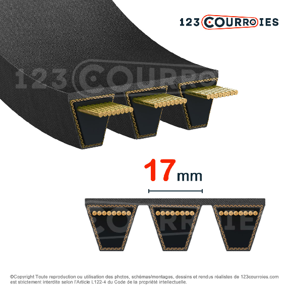 Courroie KB Kraftband 5-B51-Leggi tutto